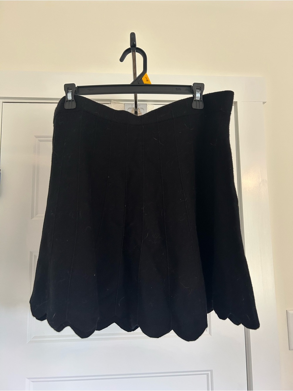 Candie's Black Scallop Hem A-Line Skirt